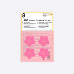ABS-противоскользящие наклейки Regia для приклеивания к носкам (Розовые цветочки)